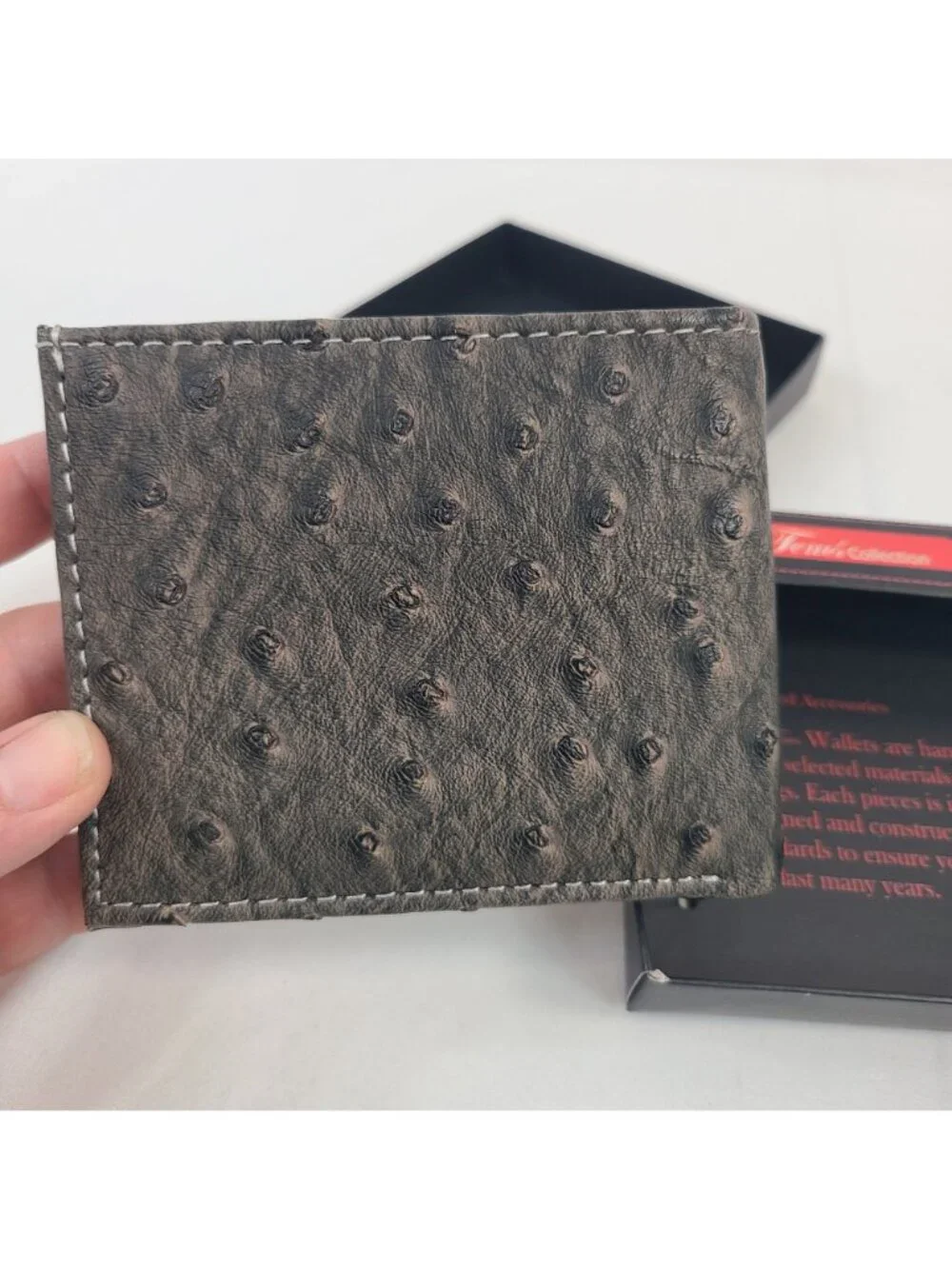 NEW Tems Collection Handcrafted Leather Wallet Horse Emblem & Stud Accents